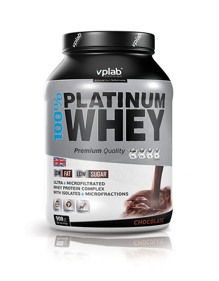 VPLAB 100% PLATINUM WHEY Протеин "Шоколад" банка 2,3 кг фото 1 — 65fit