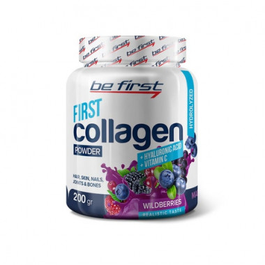 Collagen powder лесные ягоды 200гр, BE FIRST — 65fit