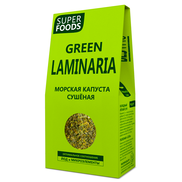 SUPER FOODS Морская капуста сушёная (ламинария) 100г фото 1 — 65fit