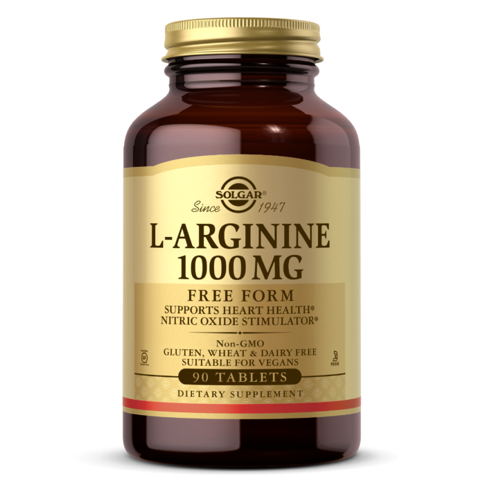SOLGAR L-Arginine 1000 mg 90 Tablets фото 1 — 65fit