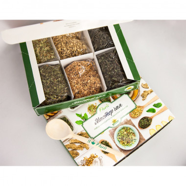 Набор Мастер чая  "Набор с зеленым чаем и травяными добавками" 140гр &mdash; 65fit