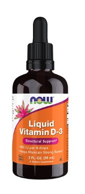 #NOW LIQUID Vitamin D-3 капли фото 1 — 65fit
