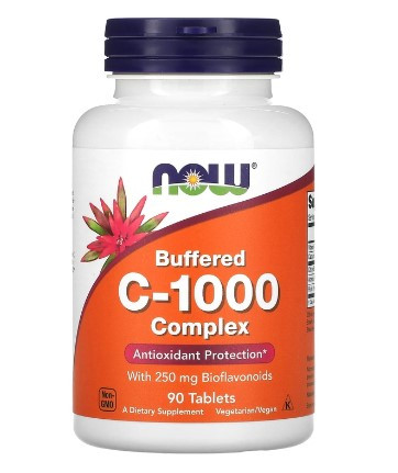 #NOW Vitamin C-1000 complex 90tab фото 1 — 65fit