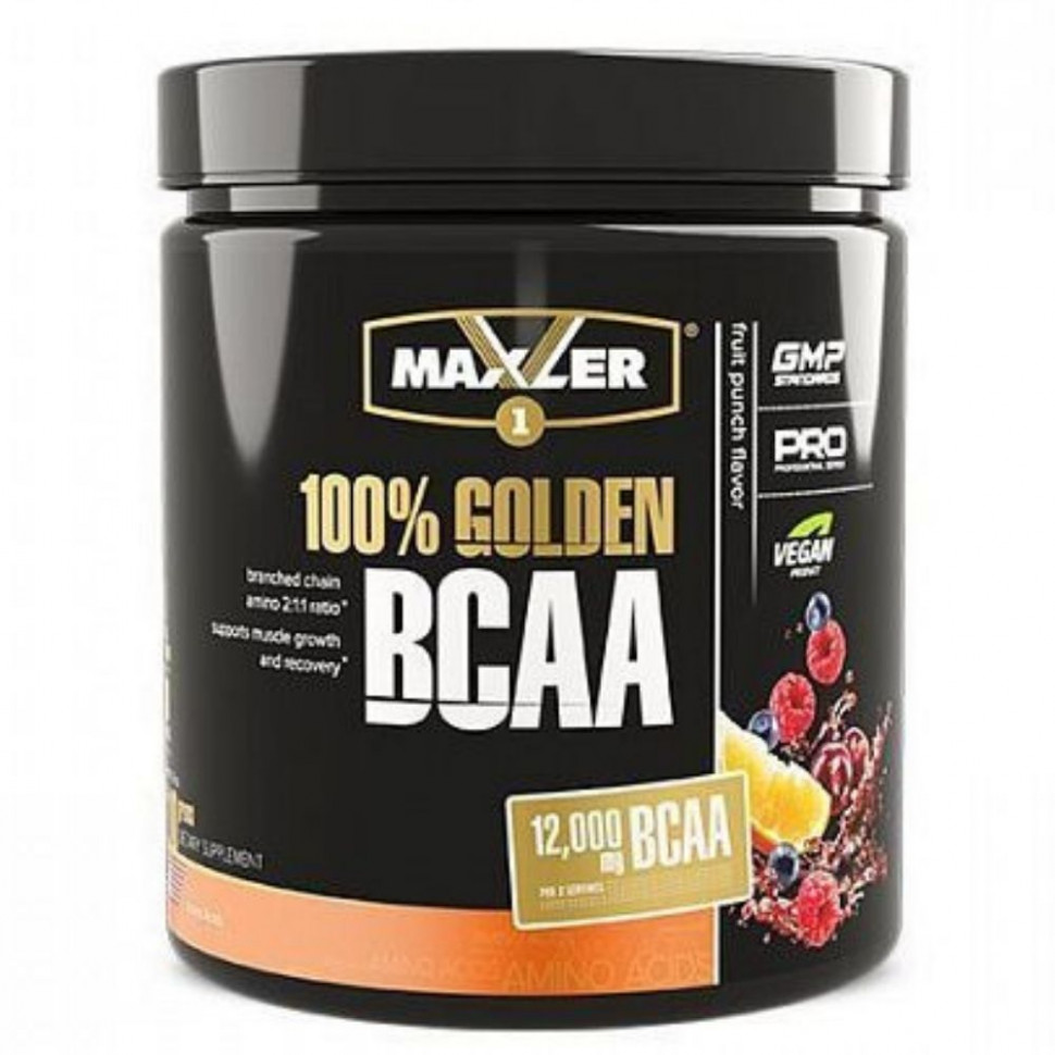 #MAXLER 100% Golden BCAA  210гр (Fruit Punch) фото 1 — 65fit