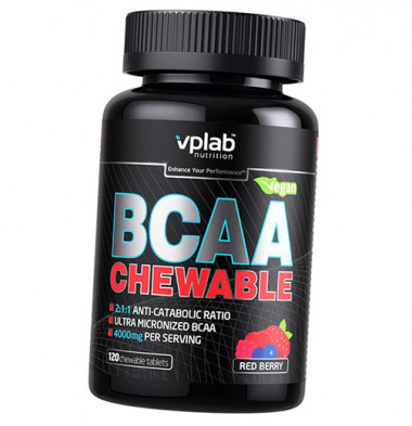VPLAB BCAA Жевательный Лесные ягоды 120таб — 65fit