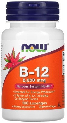 #NOW Vitamin B-12 2000mcg 100 tab — 65fit
