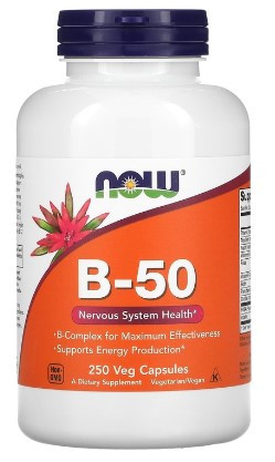 #NOW Vitamin B-50 250 Cap фото 1 — 65fit