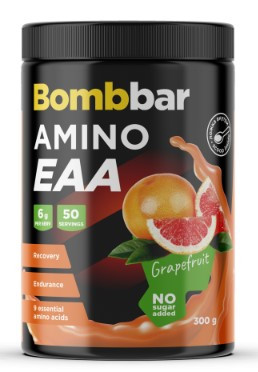 BOMBBAR Специализир.пищ.продукт д/пит.спортсменов. Коктейль "EAA со вкусом розового грейпфрута" 300г &mdash; 65fit