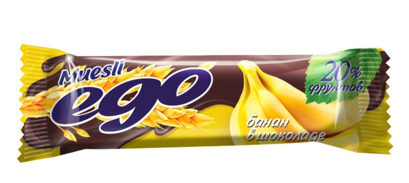 EGO Classic Батончик мюсли Банан в шоколаде 25г фото 1 — 65fit