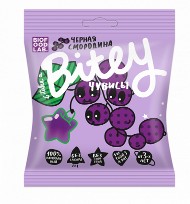 BITEY ЧУВИСЫ Мармелад фруктово-ягодный &quot;Черная смородина&quot; 20г — 65fit