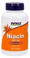 NOW Niacin 500 mg 100 Capsules фото 1 — 65fit