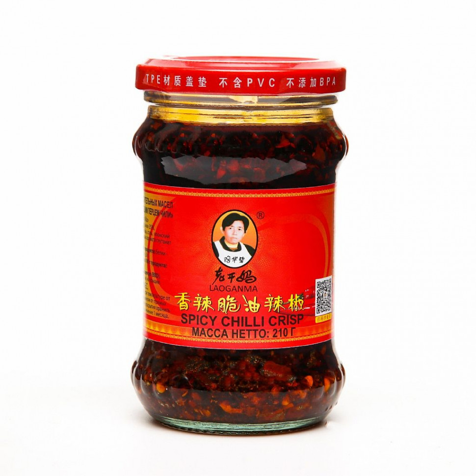 LAO GAN MA Соус острый с хрустящим перцем чили 210г фото 1 — 65fit