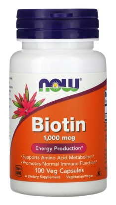#NOW Biotin 1000 mcg  100  Caps фото 1 — 65fit