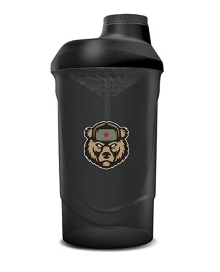 Шейкер "Russian Bear Head" 600мл фото 1 &mdash; 65fit