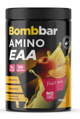 BOMBBAR Специализир.пищ.продукт д/пит.спортсменов. Коктейль "EAA Фруктовый микс" 300г фото 1 — 65fit