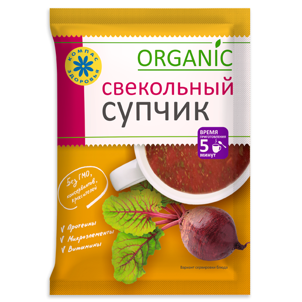 КОМПАС ЗДОРОВЬЯ Суп-пюре свекольный 30г фото 1 — 65fit