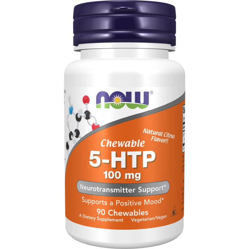#NOW Аминокислота 5-HTP 100 mg 90 tab фото 1 — 65fit