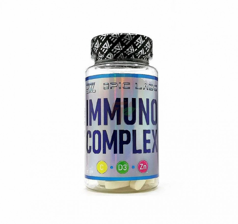#Epic Labs Immuno complex Vit C Vit D3 Zinc 90tab фото 1 — 65fit