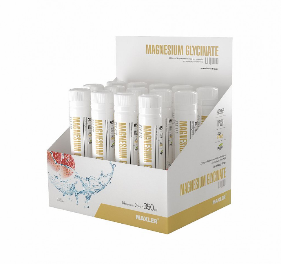 #Maxler  Magnesium Glycinate Liquid 25ml (?Stawberry) фото 1 — 65fit