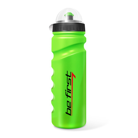 BE FIRST Бутылка для воды 750 мл с крышкой Зеленая (75-green)/100 фото 1 — 65fit