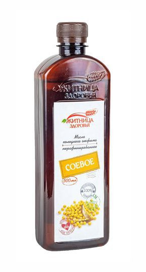 Масло соевое 500мл, Житница Здоровья — 65fit