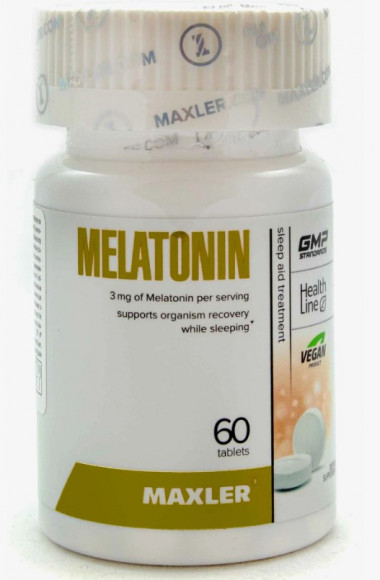 #MAXLER Melatonin 3 mg 60 tabs — 65fit