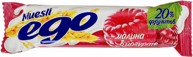 EGO Classic Батончик мюсли Малина в йогурте 25г — 65fit