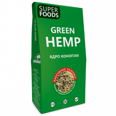 SUPER FOODS Ядро конопли (дробленное) 90г — 65fit