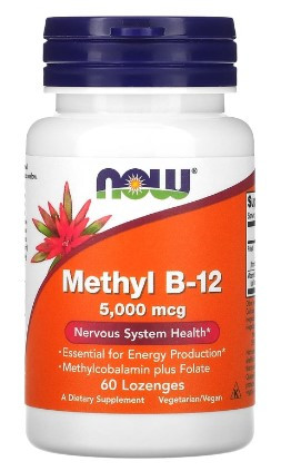 #NOW Methyl B-12 5000mg 60 Caps — 65fit