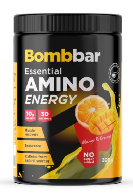 BOMBBAR Специализир.пищ.продукт д/пит.спортсменов. Коктейль "АминоЭнерджи Манго и апельсин" 300г фото 1 — 65fit