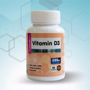 CHIKALAB Vitamin D3 │Холекальциферол 90 капсул — 65fit