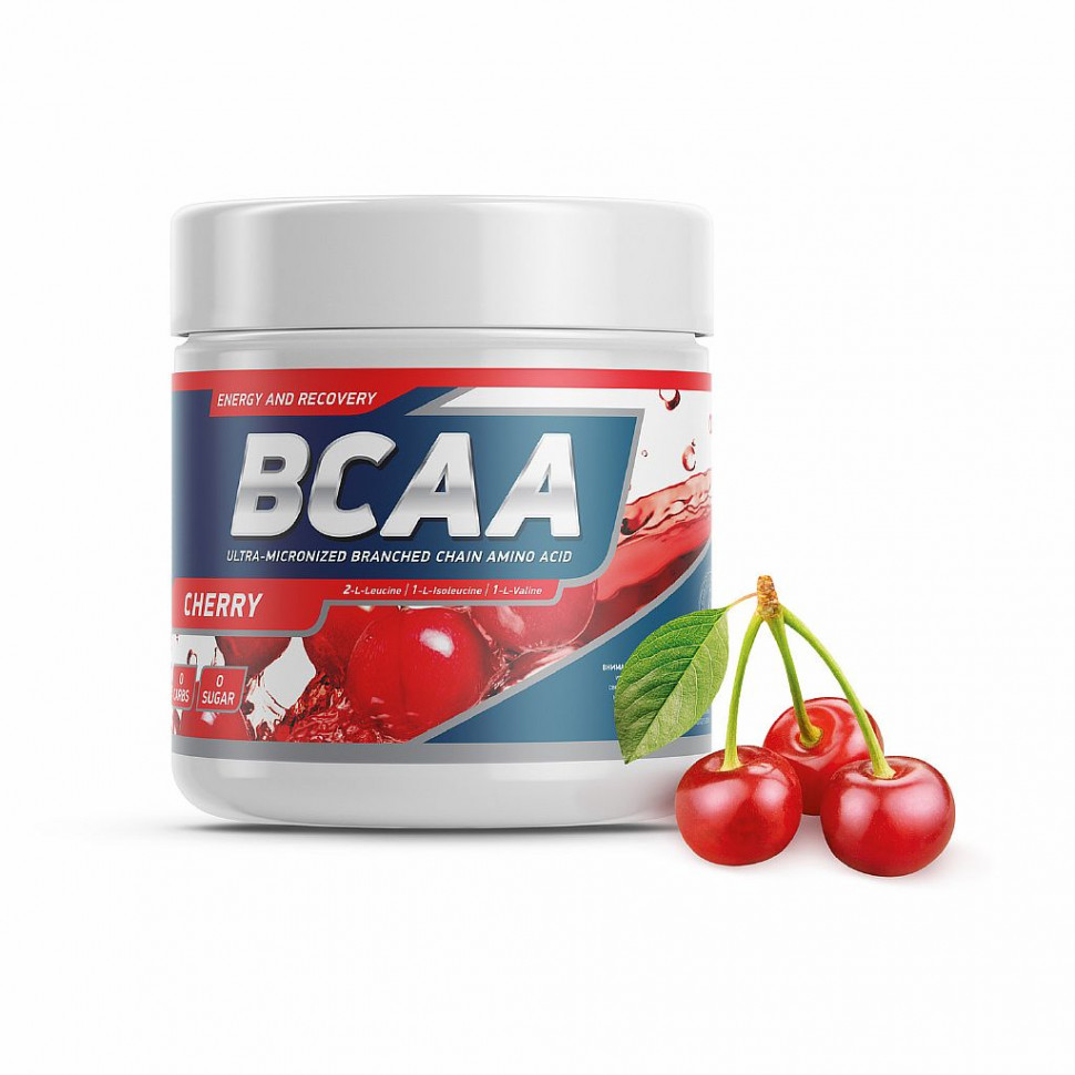 #GeneticLab Аминокислоты BCAA 2:1:1 Вишня 250g. фото 1 — 65fit