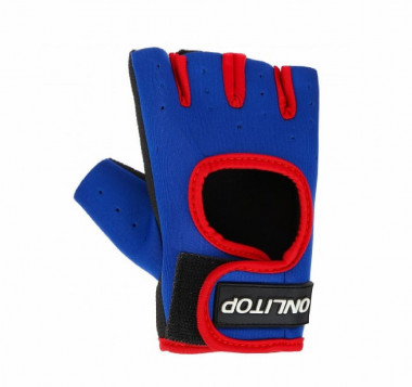 Перчатки спортивные M сине-красные 3543682 — 65fit