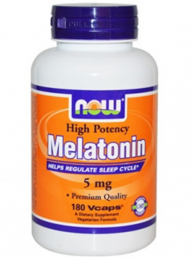#NOW Melatonin 5 mg 180 caps — 65fit