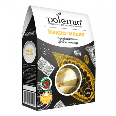 POLEZZNO Какао масло нерафинированное 500г — 65fit