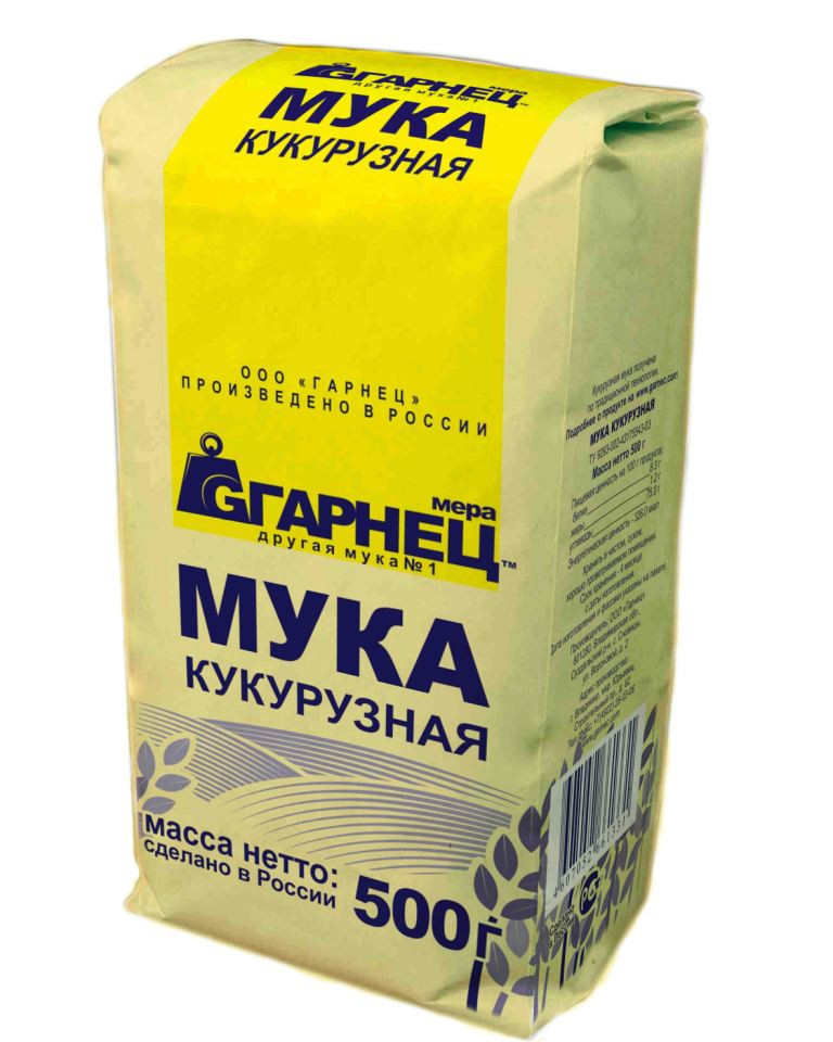 ГАРНЕЦ Мука Кукурузная 500г фото 1 — 65fit