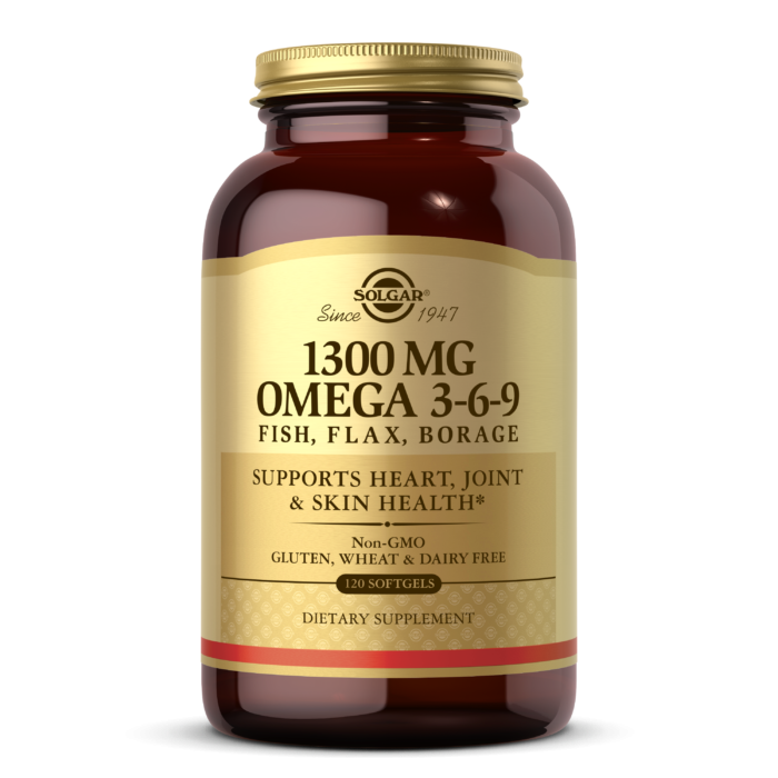 SOLGAR 1300 mg Omega 3-6-9 120 Softgels фото 1 — 65fit
