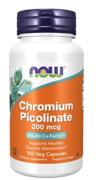 #NOW Chromium Picolinate 200 cg 100 caps — 65fit