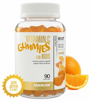 #MAXLER Vitamin C 500mg Gummies 60 жеват. таб. Orange — 65fit