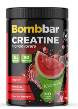 BOMBBAR Специализир.пищ.продукт д/пит.спортсменов. Коктейль "Креатин со вкусом арбуза" 300г фото 1 — 65fit