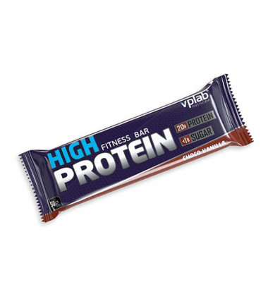 High Protein Bar ваниль-шоколад 50гр, VPlab — 65fit