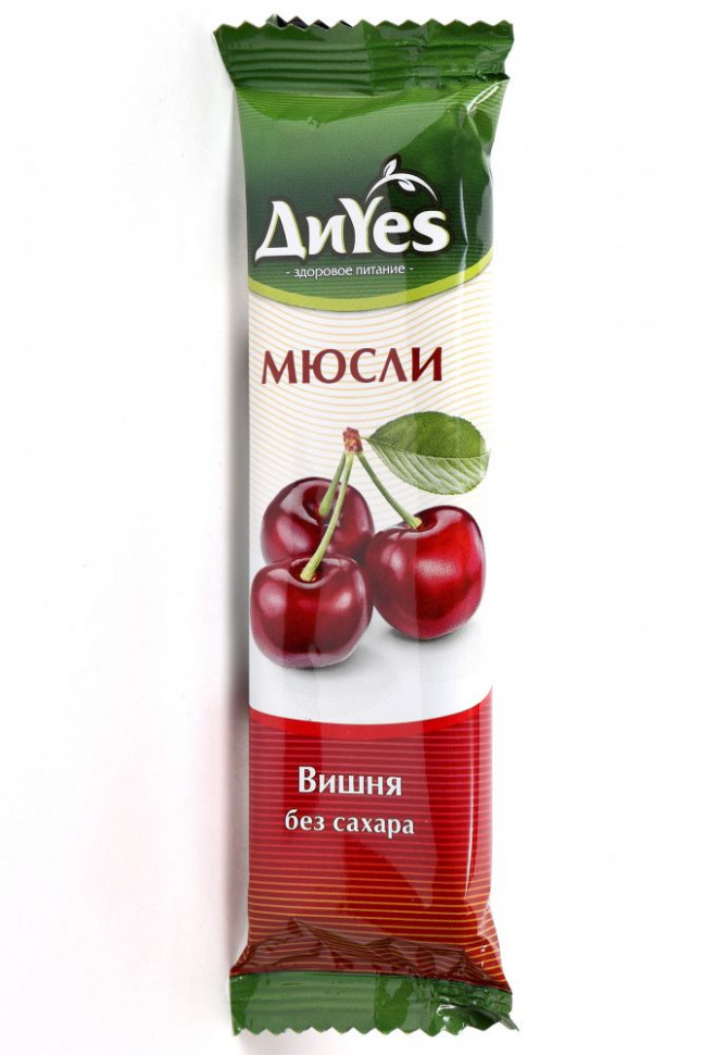 DiYes Батончик мюсли "Вишня без сахара" 25 г фото 1 — 65fit