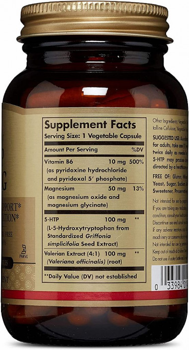 SOLGAR 5-HTP 100 mg 90 Vegetable Capsules — 65fit