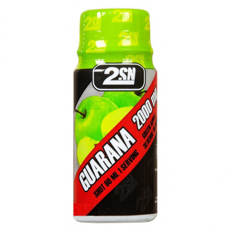 #2SN Guarana 2000mg shot 60ml Зеленое яблоко фото 1 — 65fit