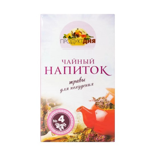 Чайный напиток "Продукт дня" №4 травы для похудения 30п*2гр фото 1 — 65fit