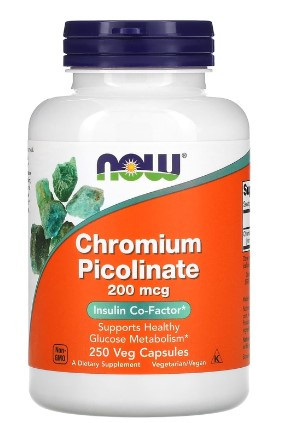 #NOW Chromium Picolinate 200 cg 250 caps фото 1 — 65fit