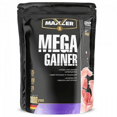 #MAXLER Mega Gainer 1 kg.-Strawberry — 65fit