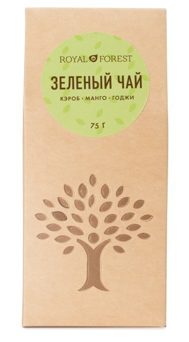 Зеленый чай кэроб, манго, годжи 75гр (ТКР) фото 1 — 65fit
