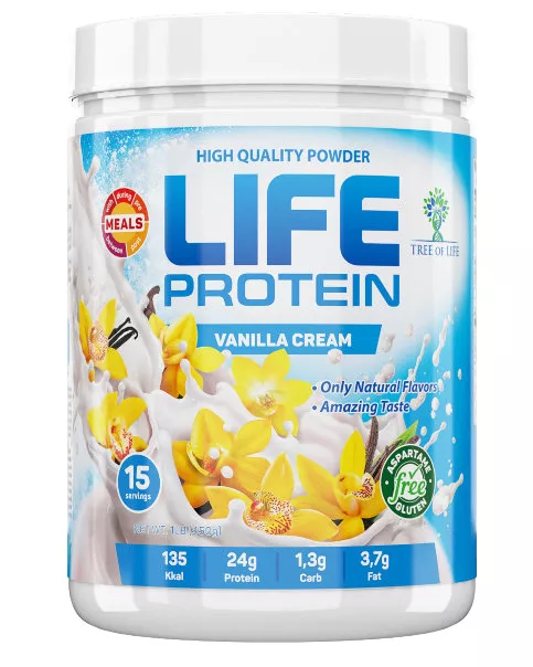 Life Protein Vanilla cream 454g, Tree of life фото 1 — 65fit