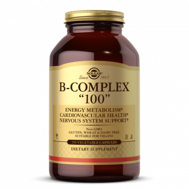 SOLGAR B-Complex &quot;100&quot; 250 Vegetable Capsules — 65fit